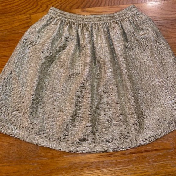 ruby and bloom girls skirt sparkly gold - size 10/12 - Picture 1 of 7